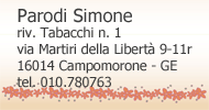 Tabaccheria Simone Parodi, la n.1 a Campomorone